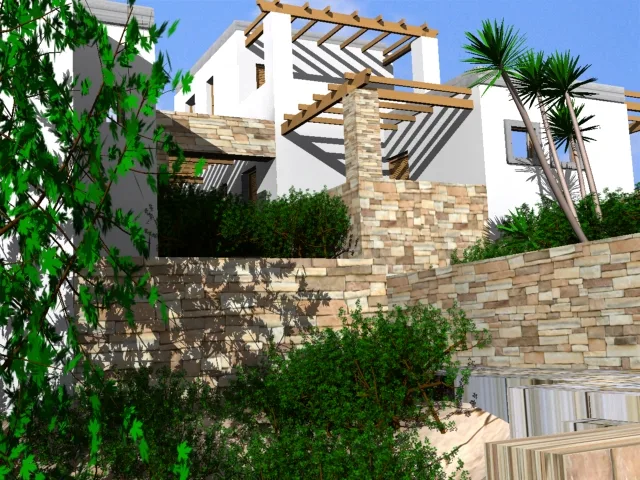 Country residential complex in Syros