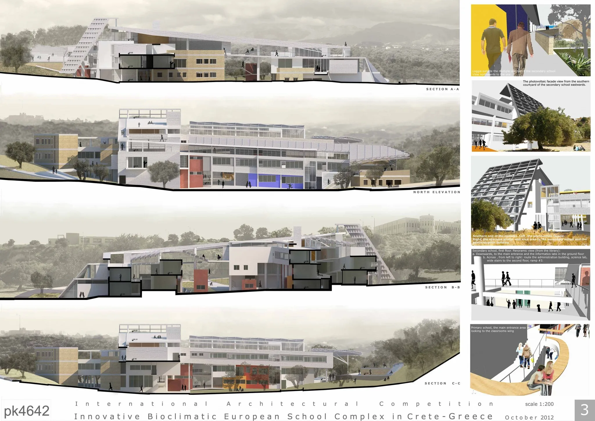 Innovative Bioclimatic European School Complex